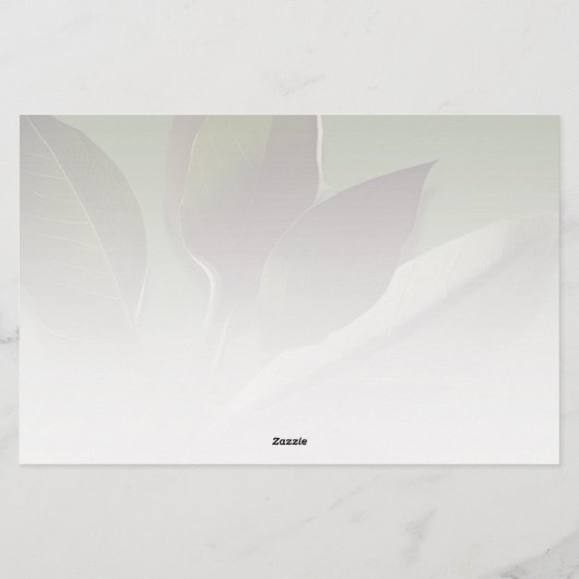 Gepersonaliseerde Greenery Stationery met de Info  Briefpapier (Achterkant)