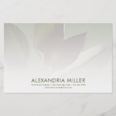 Gepersonaliseerde Greenery Stationery met de Info  Briefpapier (Voorkant)