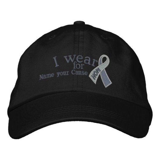 Gepersonaliseerde Grey Hope Ribbon Awareness Jouw  Pet (Voorkant)