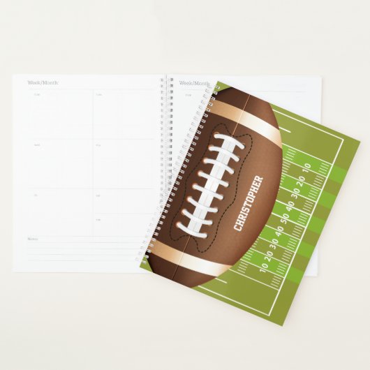Gepersonaliseerde Grid Iron Football op het veld Planner (Display)