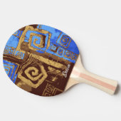 Gepersonaliseerde Griekenland Gift Tafeltennisbatje (Zijkant)