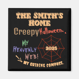 Gepersonaliseerde griezelige kleurrijke Halloween  Magneet