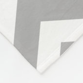 Gepersonaliseerde Grijs Blauwgroen Chevron Fire Tr Fleece Deken (Hoek)
