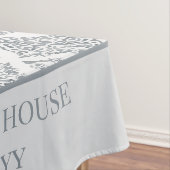 Gepersonaliseerde grijs en wit Spaans Tegels Patro Tafelkleed (Voorbeeld)