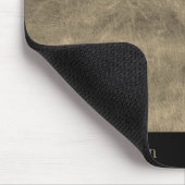 Gepersonaliseerde Grijs Lederen Muismat met Initia (Hoek)