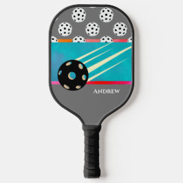 Gepersonaliseerde Grijs & Meerkleurig Douane Pickleball Paddle