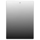 Gepersonaliseerde grijze grijze grijstinten klembord (Achterkant)