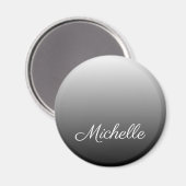 Gepersonaliseerde grijze grijze grijstinten magneet (Voorkant / Achterkant)