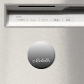 Gepersonaliseerde grijze grijze grijstinten magneet (Insitu (Vaatwasser))