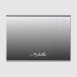 Gepersonaliseerde grijze grijze grijstinten tissuepapier