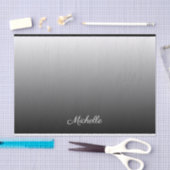 Gepersonaliseerde grijze grijze grijstinten tissuepapier (Craft)