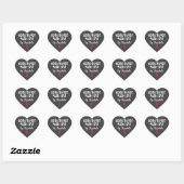 Gepersonaliseerde grijze homemade met liefde hart sticker (Vel)