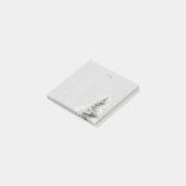 Gepersonaliseerde grijze winter thema post-it noti post-it® notes (Schuin)