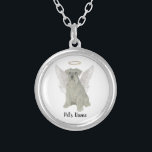 Gepersonaliseerde grijze zilver Schnauzer Zilver Vergulden Ketting<br><div class="desc">Sommigen brengen een licht dat zo groot is voor de wereld, dat zelfs nadat ze weg zijn, hun licht overblijft. Laat een zoet ketting je hart troosten als je een moment neemt om je geliefde grijze of zilveren schnauzer te herinneren. Voor de attentste giften, stel het met een kaars, een...</div>