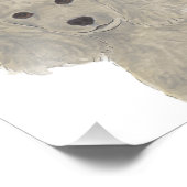 Gepersonaliseerde Grijze Zilveren Poedel Art Foto Afdruk (Hoek)