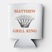Gepersonaliseerde Grill King Funny Blikjeskoeler (Voorkant)