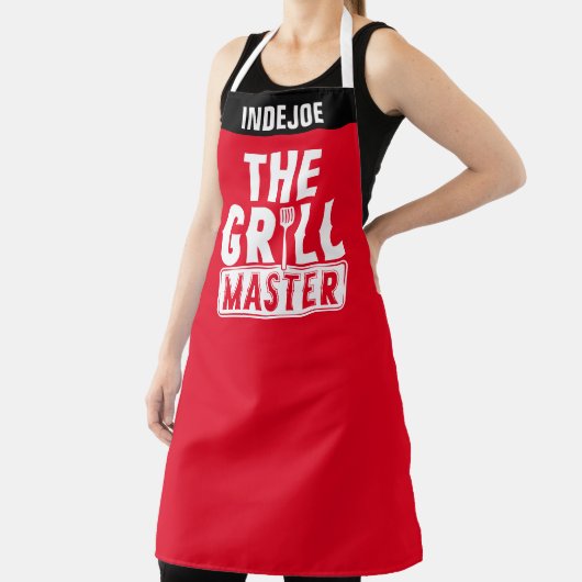 Gepersonaliseerde Grill Master Chef Schort met Cus (Insitu)