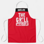 Gepersonaliseerde Grill Master Chef Schort met Cus (Voorkant)