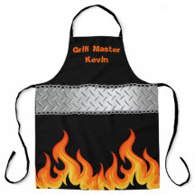Gepersonaliseerde Grill Master Flame Zwart