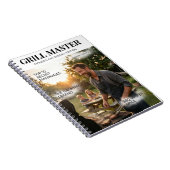 Gepersonaliseerde Grill Master Vaderdag Notitieboek (Rechterzijde)