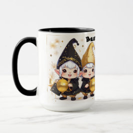 Gepersonaliseerde grillige beste vrienden Gnome's. Mok