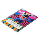 Gepersonaliseerde grillige dieren - Schattigee mop Notitieboek (Linkerzijde)