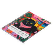 Gepersonaliseerde grillige dieren - Schattigee zwa Notitieboek (Linkerzijde)