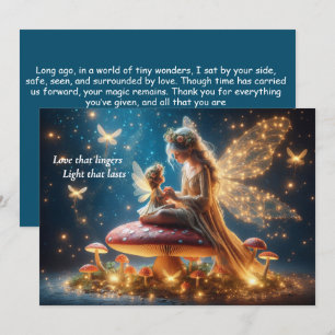 Gepersonaliseerde grillige fee Moederdag Kaart