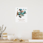 Gepersonaliseerde grillige illustratie voor Baby Poster (Keuken)