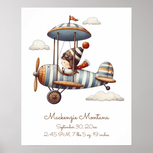 Gepersonaliseerde grillige kinderkamer kunst kind poster (Voorkant)