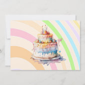 Gepersonaliseerde grillige meisjes verjaardag uitn kaart (Achterkant)