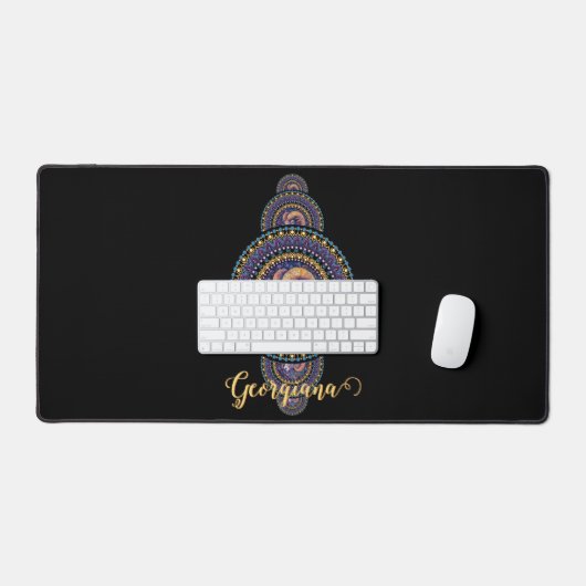 Gepersonaliseerde grillige Ram Siermandala Bureaumat (Keyboard & Muis)