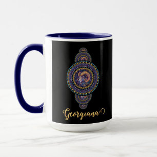 Gepersonaliseerde grillige Ram Siermandala Mok