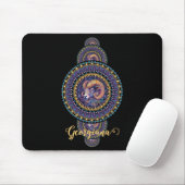 Gepersonaliseerde grillige Ram Siermandala Muismat (Met muis)
