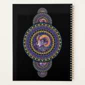 Gepersonaliseerde grillige Ram Siermandala Planner (Achterkant)