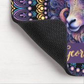 Gepersonaliseerde grillige Ram Zodiac Dot Mandala Muismat (Hoek)