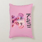 Gepersonaliseerde grillige wonderen olifantenkusse accent kussen (Voorkant(Verticaal))