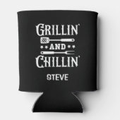 Gepersonaliseerde Grilline en Chillin Blikjeskoeler (Achterkant)