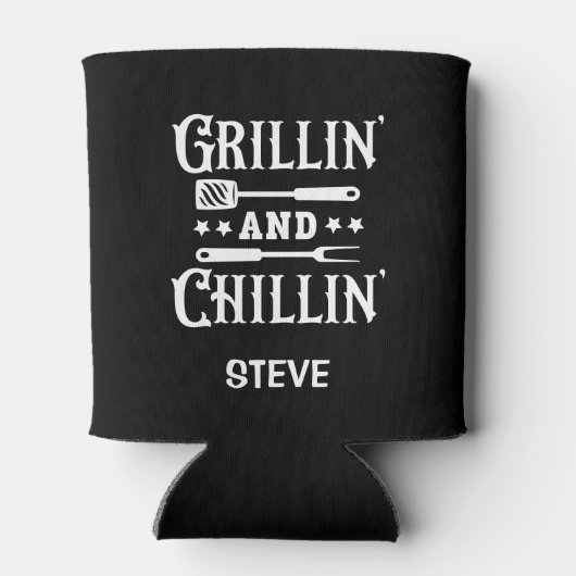 Gepersonaliseerde Grilline en Chillin Blikjeskoeler (Achterkant)