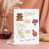 gepersonaliseerde grilling vaders dag kaart