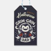 Gepersonaliseerde Grim Grin Dad cadeau label Cadeaulabel (Voorkant)