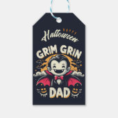 Gepersonaliseerde Grim Grin Dad cadeau label Cadeaulabel (Voorkant)