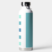 Gepersonaliseerde Groen Blauwe Pauze Inhaleren Uit Waterfles (Links)