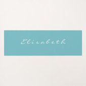 Gepersonaliseerde Groen Blauwe Pauze Inhaleren Uit Yogamat (Achterkant (horizontaal))