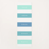 Gepersonaliseerde Groen Blauwe Pauze Inhaleren Uit Yogamat (Voorkant)