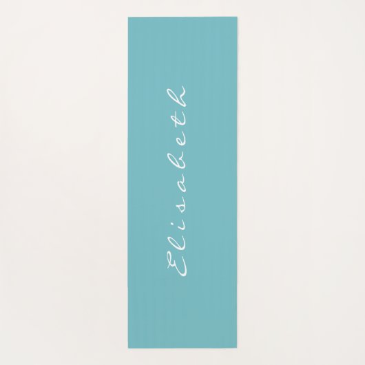 Gepersonaliseerde Groen Blauwe Pauze Inhaleren Uit Yogamat (Achterkant)