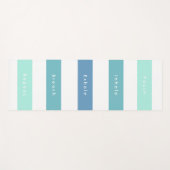 Gepersonaliseerde Groen Blauwe Pauze Inhaleren Uit Yogamat (Voorkant (horizontaal))