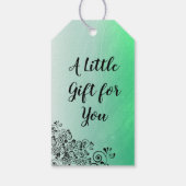 Gepersonaliseerde Groen Dank u Cadeau Labels Cadeaulabel (Achterkant)