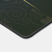 Gepersonaliseerde  Groen Goud Mandala Bureaumat (Hoek)