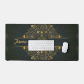 Gepersonaliseerde  Groen Goud Mandala Bureaumat (Keyboard & Muis)